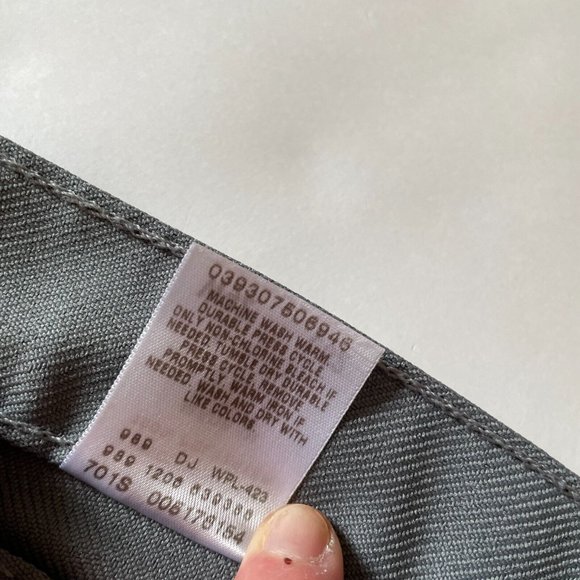 Levis 517 Jeans Mens Size 42 x 32 Gray Bootcut Black Tab Stretch Creased Vintage - Picture 5 of 9